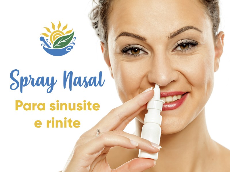 Spray nasal para rinite e sinusite